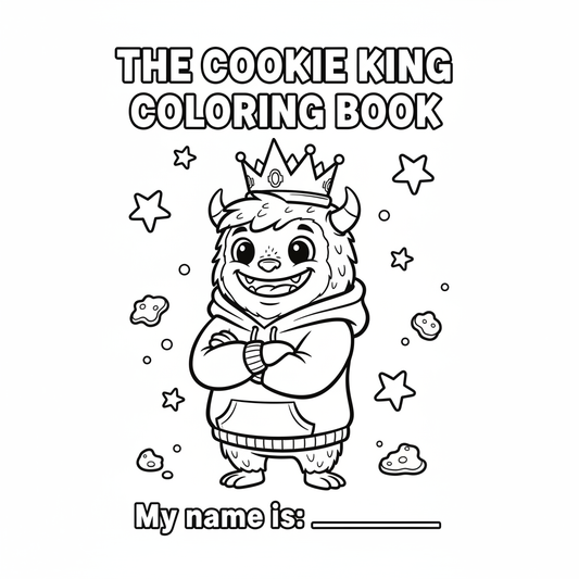 Cookie King Coloring Book Cover