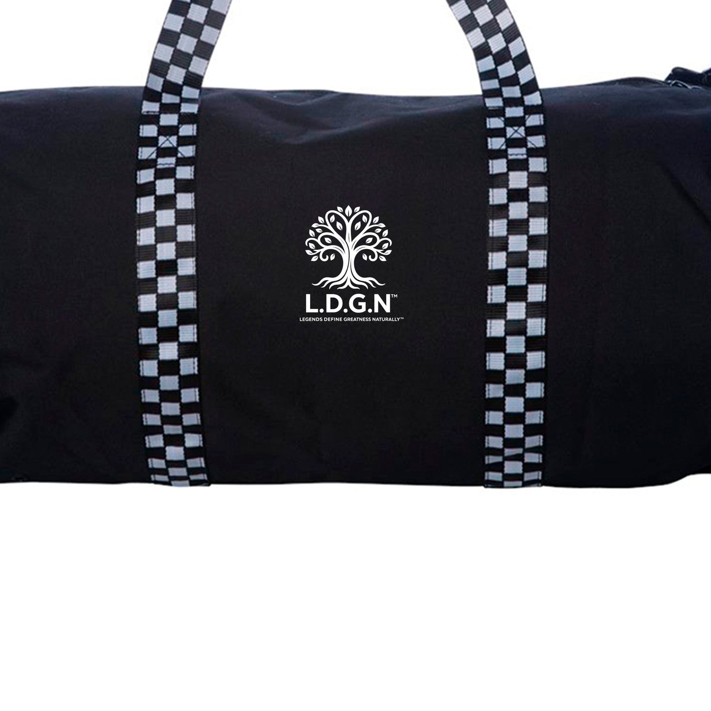 Black/ Checker Strap - INDDUFBAG - BACK