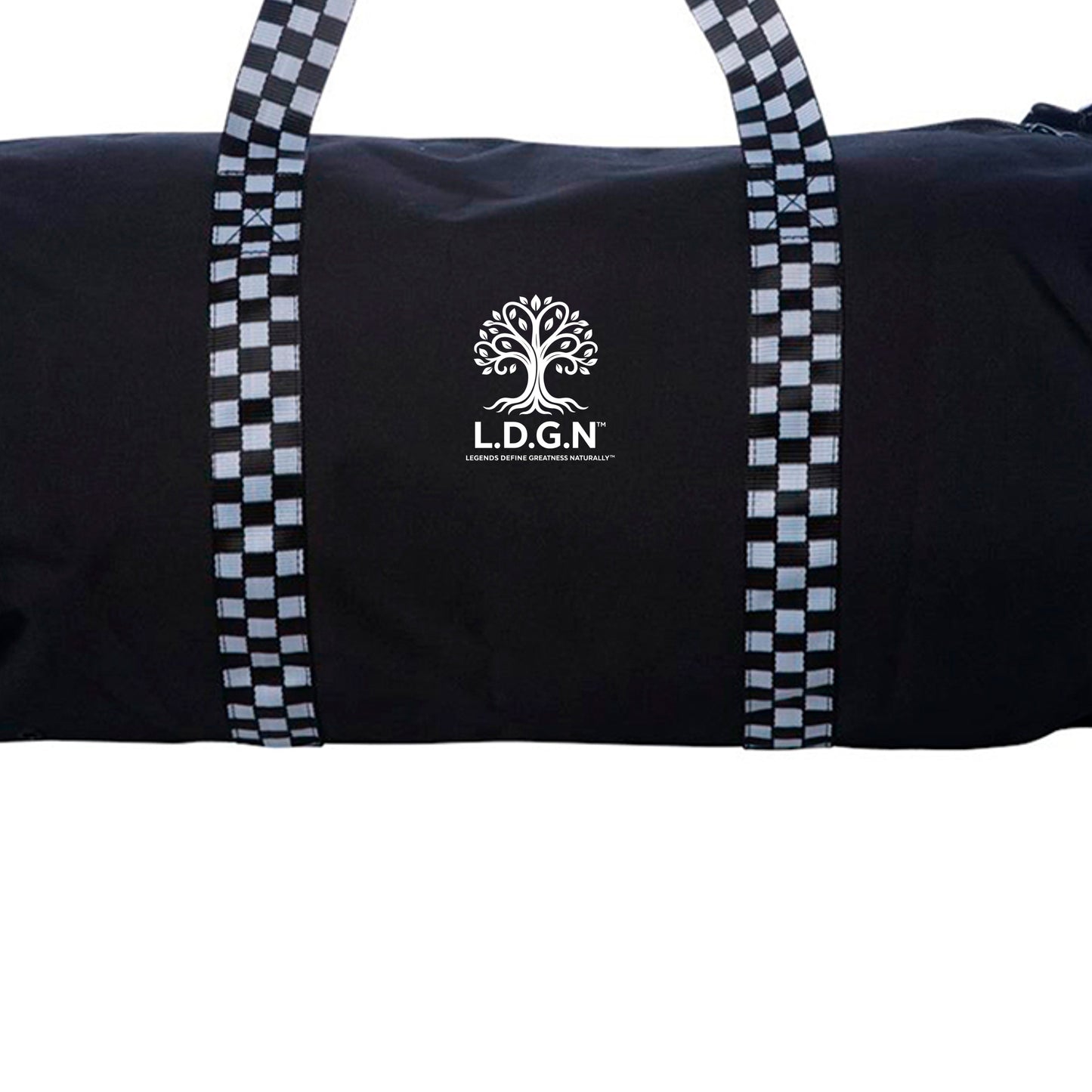 Black/ Checker Strap - INDDUFBAG - FRONT