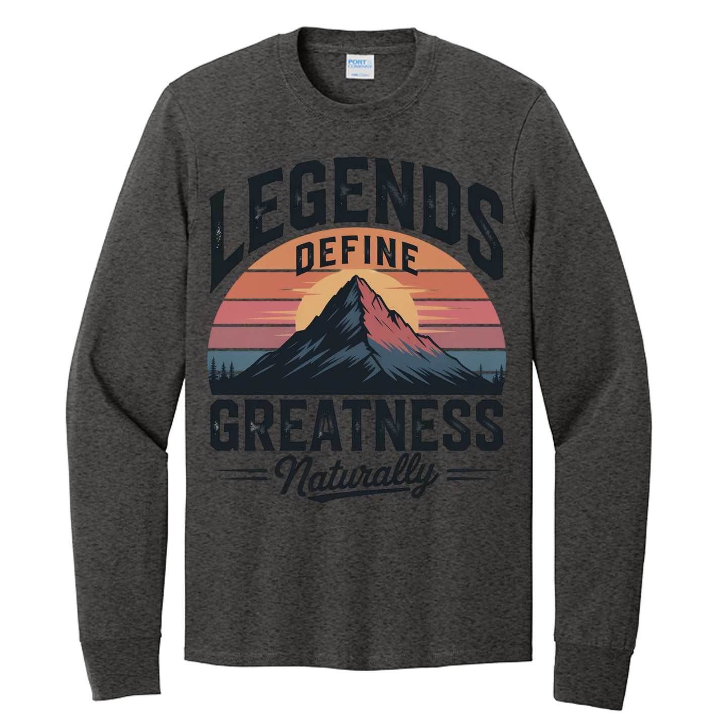 Dark Heather Grey - PC54LS - FRONT